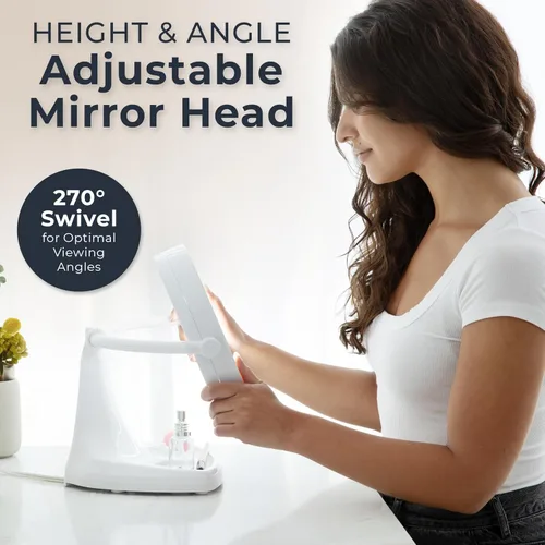 Miniatura 7 de Zadro Eleganze Bright - Espejo de maquillaje iluminado con ampliación y bandeja de almacenamiento