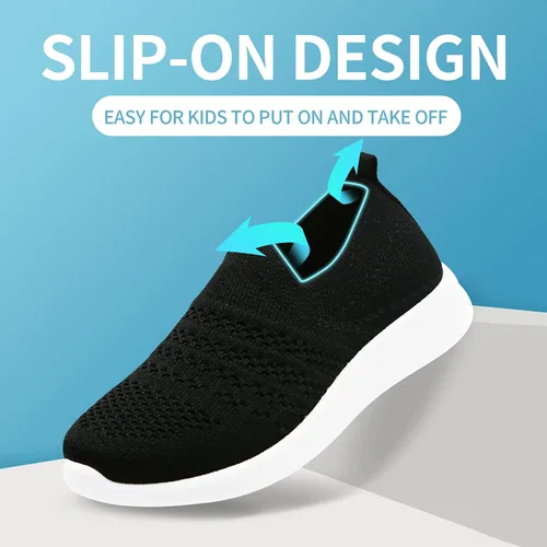 Miniatura 4 de Apawwa Zapatos de correr ligeros para niños, color rosa/azul/azul marino/negro, zapatos para caminar para niños pequeños/niños grandes