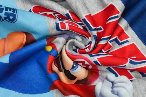 Miniatura 8 de Super Mario Conjunto de Pijama para Niños, Azul - Here We Go, Talla 8, Azul - Aquí vamos