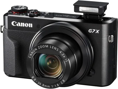 Miniatura 3 de Canon PowerShot - Cámara digital G7 X Mark II (1066C001), 2 tarjetas de 64 GB, 3 baterías NB13L de repuesto, software de fotografía Corel, cargador