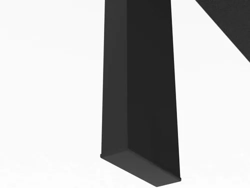Miniatura 8 de Mesa de centro de vidrio templado para muebles de sala de estar (todo negro)