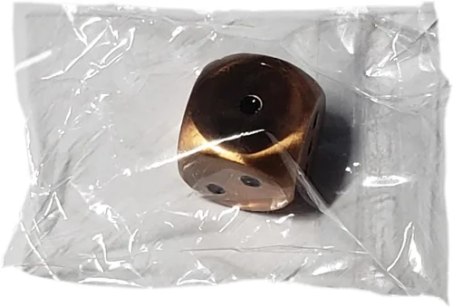 Miniatura 4 de Cyber-Deals Juego de dados de piel sintética negra con forro de fieltro negro de felpa + dados de metal de aleación de zinc de 0.630 pulgadas, caja