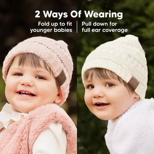 Miniatura 3 de KeaBabies 3-Pack Baby Beanies for Boys, Girls - Stretchy Knit Baby Hats, Cute Newborn