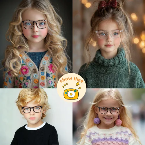 Miniatura 4 de Gafas de luz azul para niños, gafas de luz azul para niños, anteojos falsos para niños de 6 a 18 años