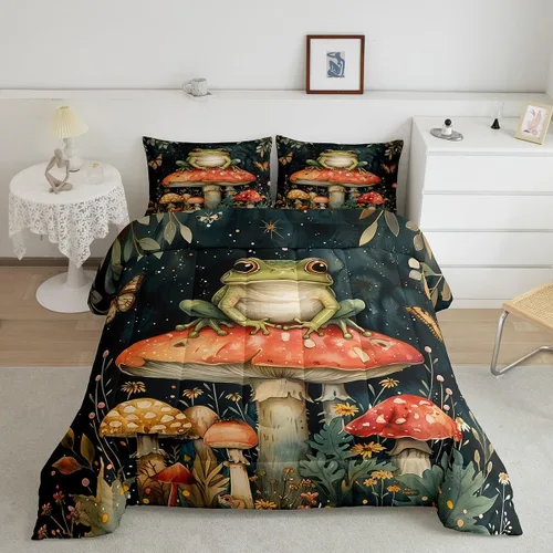 Miniatura 43 de Feelyou Juego de ropa de cama de vaca de las Highland para niños, edredón de ganado con girasol para niñas, adolescentes, juego de edredón