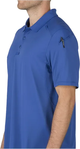 Miniatura 3 de 5.11 Polo táctico Helios de manga corta para hombre, absorbe la humedad, secado rápido, estilo 41192