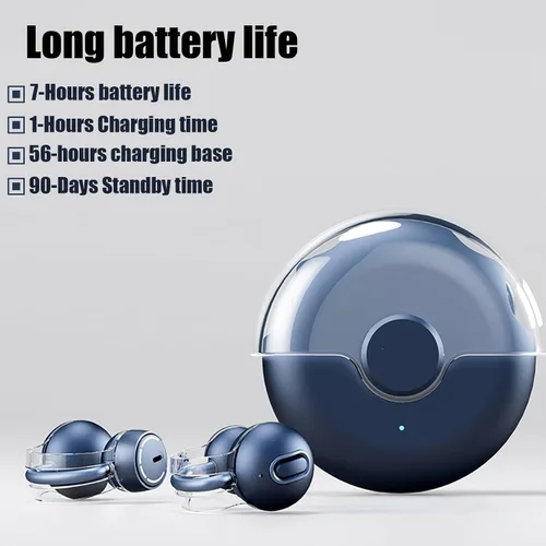 Miniatura 8 de Auriculares de oído abierto, auriculares inalámbricos Bluetooth con clip para la oreja, auriculares bluetooth ligeros para correr con micrófono IPX5