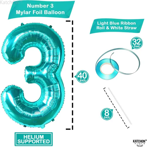 Miniatura 79 de KatchOn, Globo azul del número 1 para el primer cumpleaños, grande, 40 pulgadas, globo azul número 1 para primer cumpleaños, globo azul marino