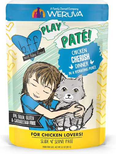 Miniatura 17 de Weruva B.F.F. Play - Best Feline Friend Paté Lovers, Aw Yeah!, Paté Partay! Paquete variado, bolsa de 3 onzas (paquete de 12)