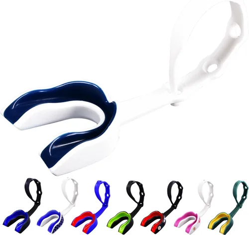 Miniatura 10 de Oral Mart - Protector bucal deportivo con correa para fútbol, lacrosse, hockey sobre hielo, taekwondo