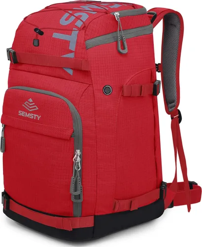 Miniatura 14 de Bolsa para botas de esquí, 55L/70L, impermeable, para esquí y snowboard, mochila de viaje para esquí, snowboard, casco de esquí, gafas, guantes