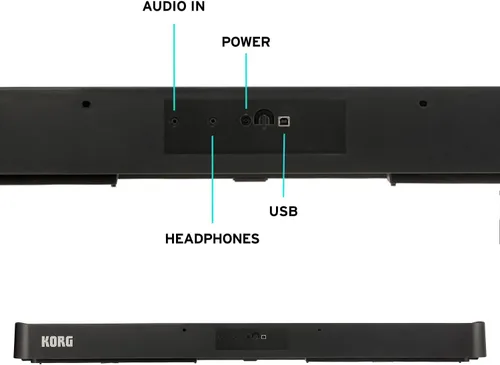 Miniatura 8 de Korg B2 Piano digital de 88 teclas con audio y USB MIDI - Software incluido - Negro (B2BK)