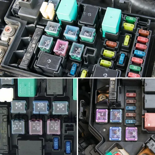Miniatura 6 de Kit surtido de fusibles para automóvil, 292 piezas de fusibles estándar y mini cuchilla, fusibles en forma de caja Jcase de perfil alto/STD y bajo