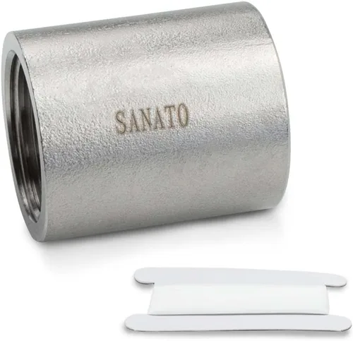 Miniatura 10 de SANATO 3 piezas SS 304 forja pezón fundido piple, 3/4 "NPT x 3/4" NPT macho roscado, 1.969 in accesorios de tubería