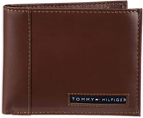 Tommy Hilfiger Cartera Passcase para hombre con ventana de identificación removible