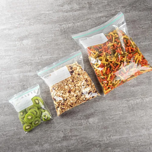 Miniatura 6 de Restaurantware Bag Tek - Bolsas de almacenamiento con cremallera de 1 galón, 25 bolsas desechables con cremallera, bolsas de plástico transparente a