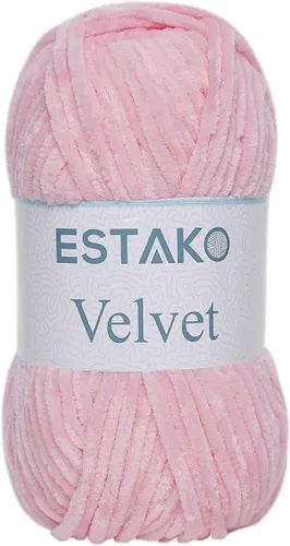 Miniatura 75 de Estako Manta de felpilla de terciopelo amigurumi para tejer y tejer, súper voluminosa, 3.53 oz (132 yardas) (1710 - naranja)