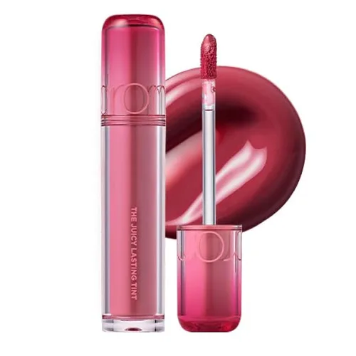 rom&nd El tinte jugoso y duradero | Tinte de labios coreano | Acabado de alto brillo | Efecto hidratante y voluminoso | Higo de higo rosa ciruela