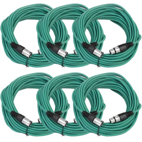 Miniatura 59 de Seismic Audio SAXLX-2Brown-Paquete de 6 cables de conexión XLR de 2 pies marrones - Cables de micrófono - Cables XLR macho a hembra - 2 pies