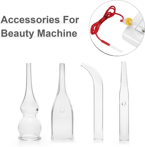 Miniatura 5 de Elitzia Cuatro tipos de tubos de vidrio absorbente de espinillas para acné Accesorios de máquina de belleza de electroterapia de uso múltiple 10/Set