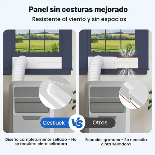 Miniatura 3 de Kit portátil de ventilación de ventana de CA, con manguera de escape de 5.9 pulgadas, acoplador de 5.9 pulgadas y protector de pájaros, kit
