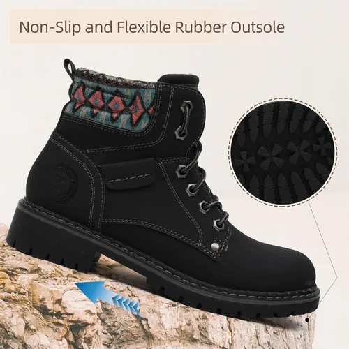 Miniatura 3 de Kkyc Botas de senderismo para mujer antideslizantes botas casuales.