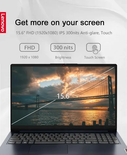 Miniatura 4 de Lenovo Ideapad 1 - Laptop FHD de 15.6 pulgadas (1920 x 1080) IPS 300 nits con pantalla antirreflejos, táctil, Ryzen 5 7520U, 8 GB de RAM, 256 GB