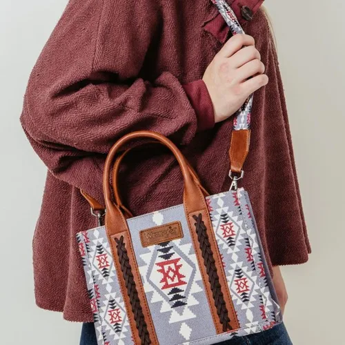 Miniatura 6 de Wrangler - Cartera para tarjetas de crédito para mujer, estilo bohemio, azteca, con bolsillo con cremallera