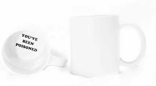 Funny Guy Mugs Taza de café de cerámica con texto en inglés "You've Been Poisoned", de 11 onzas, taza de café divertida ideal para mujeres y Has