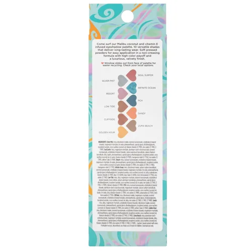 Miniatura 16 de Pacifica Paleta de sombras de ojos – Sombra de ojos mineral Malibu, tonos neutros mezclables con mate aterciopelado, brillante y metálico, infusión