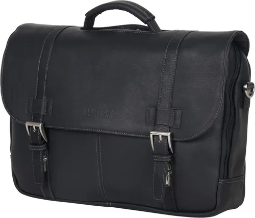 Miniatura 27 de Kenneth Cole REACTION Show Business - Bolsa de mensajero de cuero colombiano para portátil de negocios de 16 pulgadas