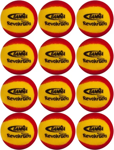 Miniatura 3 de GAMMA Sports Revolution - Pelota de espuma, velocidad reducida, gran tamaño, rebote medio, pelotas de tenis de entrenamiento y práctica para niños
