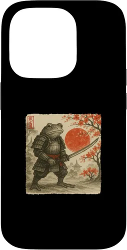 Miniatura 17 de Frog Samurai Japanese Warrior Costume Sumi-e Art Funny Case for iPhone 16