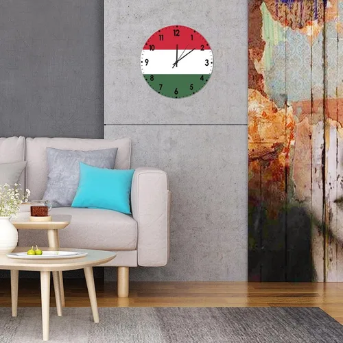 Miniatura 82 de Cheyan Reloj de pared con bandera de Canadá de 12 pulgadas, silencioso, sin tictac, de PVC, funciona con pilas, reloj redondo decorativo, regalo