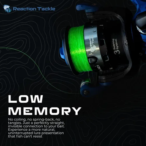 Miniatura 6 de Reaction Tackle Línea de Pesca de Monofilamento - Nylon Mono Fuerte y Resistente a la Abrasión, Lanzamiento Suave y Largo - Baja Memoria - Línea