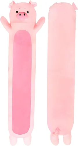 Miniatura 13 de Almohada de cuerpo de cordero de peluche Cuddle Paws para niños Almohada larga de peluche para abrazar Juguete suave para abrazar Regalo