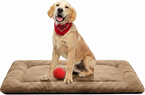 Miniatura 48 de Camas para Perros Almohadilla de Jaula para Perros Grandes Cama de Jaula para Perros Ultra Suave Lavable y Antideslizante Almohadilla de Perrera