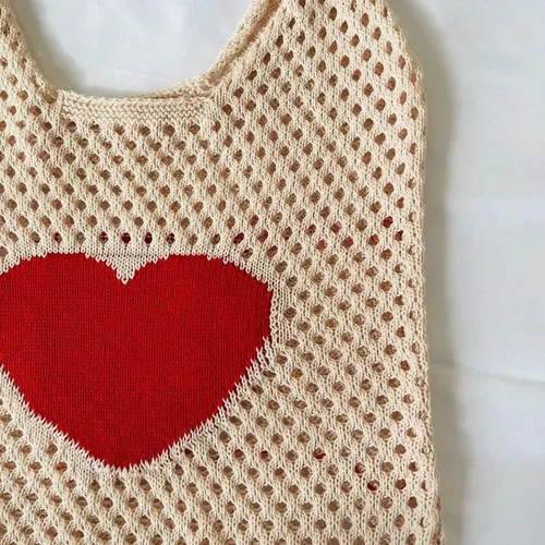 Miniatura 3 de Bolsos de mujer Hobo Bolsas de punto Bolsas de malla Bolsas de hombro huecos Bolsas de compras
