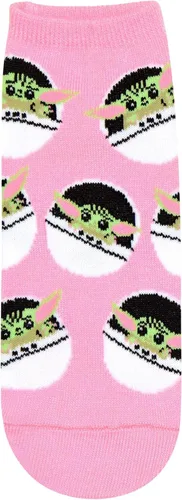 Miniatura 2 de STAR WARS Baby Yoda All Over Toss Patterns - Calcetines tobilleros para mujer (5 unidades)