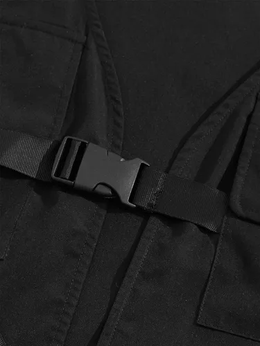 Miniatura 5 de Verdusa Chaleco de carga utilitario para hombre, con hebilla frontal y bolsillo frontal