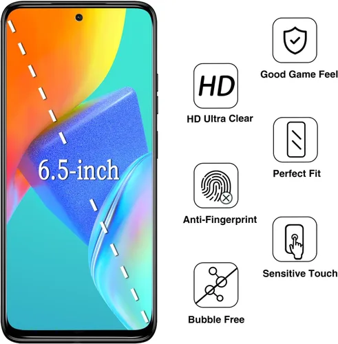 Miniatura 2 de Paquete de 2 protectores de pantalla de privacidad para Motorola Moto G Stylus 5G 2024 de vidrio templado antiespía, antiarañazos, sin burbujas