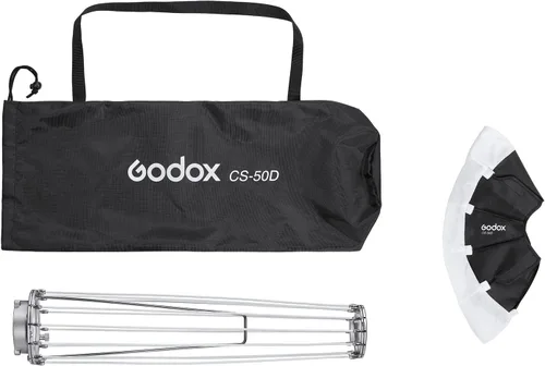 Miniatura 8 de Godox CS-50D Linterna Difusor 50cm/20pulg Modificador de Luz Omnidireccional Montaje Bowens para Godox SL60W SL150 II, UL150, VL150 Luz