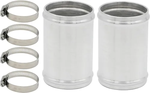Miniatura 11 de 102 mm (4"), diámetro exterior, longitud de 76 mm (3"), tubo conector de unión de manguera de aleación de aluminio 6061 de 4 pulgadas, tubo conector
