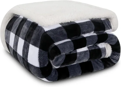 Miniatura 24 de MACEVIA Manta Decorativa de Forro Polar Sherpa para Sofá, Manta de Cebra 3D, Mullida, Gruesa, Cálida, Reversible, Acogedora, Cómoda, Súper Suave