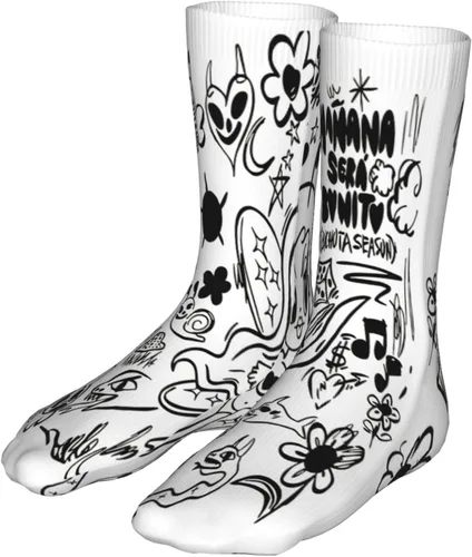 Miniatura 8 de NALCKA Karol Singer G Socks Super Soft Crew Sock Personalidad Resistente al Olor Antiolor Unisex Calcetines Deportivos Calcetines Bajo 16 pulgadas
