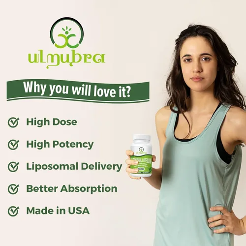 Miniatura 3 de Ulmubra Luteolina liposomal 500MG, máxima absorción, potente flavonoide, 120 cápsulas blandas, suplemento de luteolina, sin OMG, sin gluten