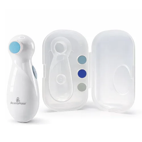 Primo Passi Lima de uñas eléctrica para bebés, recortadora de uñas para bebés, kit de aseo para recién nacidos y niños pequeños y dedos de los pies