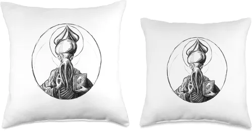 Miniatura 3 de A dash of occult Almohada de Jesús del calamar, 18 x 18, multicolor