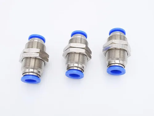 Miniatura 11 de Empuje para conectar, tubo de 1/4 "OD, conector bidireccional de unión de mamparo de aire neumático de agua (paquete de 4)
