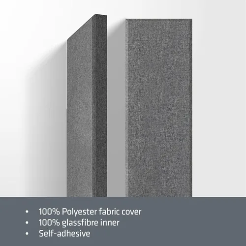 Miniatura 6 de UMIACOUSTICS 2 paneles acústicos de fibra de vidrio, paneles de absorción de sonido de 48 x 12 x 2 pulgadas, paneles a prueba de sonido para Gris